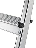 Hailo L60 Alu-Haushaltsleiter mit EasyClix und Schale (verschiedene Größen) - 4