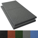Fallschutzmatten Play Protect Plus | extragroß | grau | made in Germany | einzeln oder im 2er Set (2 Stück: 100 x 100 cm) - 1