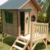 Kinderspielhaus ROSI - Stelzenhaus aus Holz mit roter Rutsche - 4